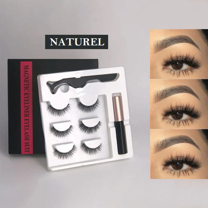 Magnetic Eyelashes™ | 3 par med eyeliner (2+1 GRATIS)